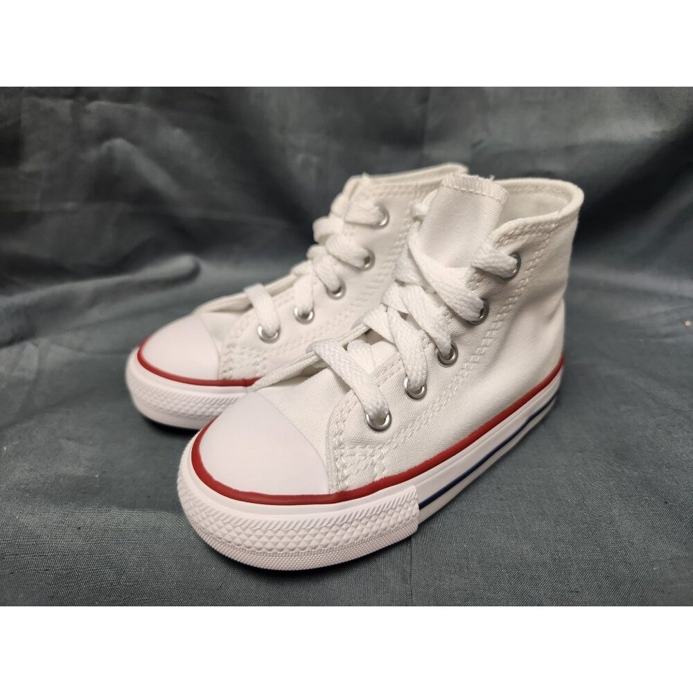 Converse Toddlers Chuck Taylor All Star Hi Lace Up White Size 9 NEW NO BOX! - Picture 4 of 10